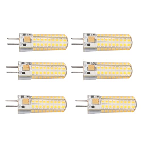 KIMISS 6 StÃ¼ck Gy6.35 LED 700lm 72 LEDs 360 Grad Gy6.35 LED Birne 7W AC DC12V G 6 35 G6.35 Maislicht fÃ¼r Pendelleuchten Decke Warmes Licht 2700K 3000K Warmes Licht