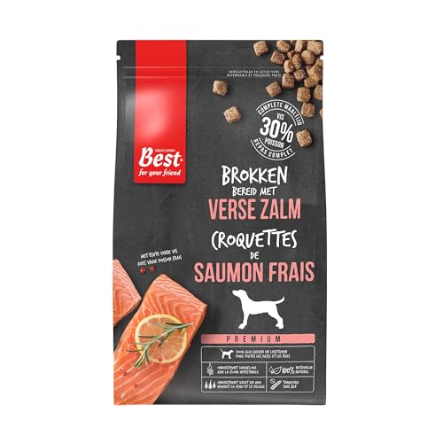 Rosewood Trockenfutter für Hunde mit Lachs Weizenfrei und glutenfrei Natürliche Zutaten Vollwertiges Futter für Hunde Aller Altersstufen 1 5 kg Beutel