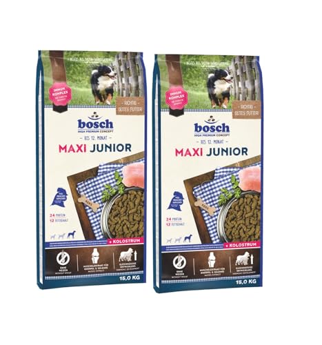 Bosch Maxi Junior 2 x 15kg Sparpaket Trockenfutter für Hunde