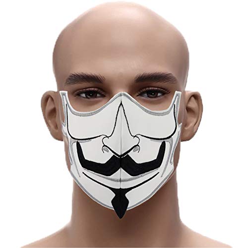Anonymus Schnurrbart 60 waschbar Mehrweg Mundschutz Staubschutz