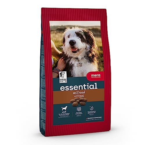 mera essential Rind Hundetrockenfutter fÃ¼r ausgewachsene normal aktive Hunde 12 5kg