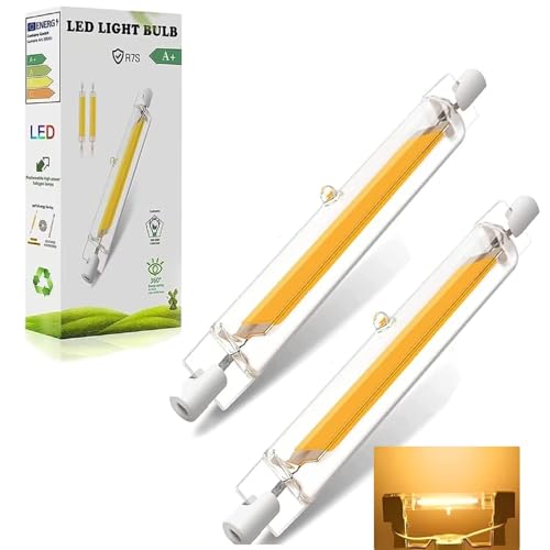 DafuDaGui R7S LED 78mm 10W dimmbar Natürliches Weiß 4000K - Direkter 100W Halogenersatz 1000LM CRI85 360 flimmerfrei 90% sparsamer 2er Pack