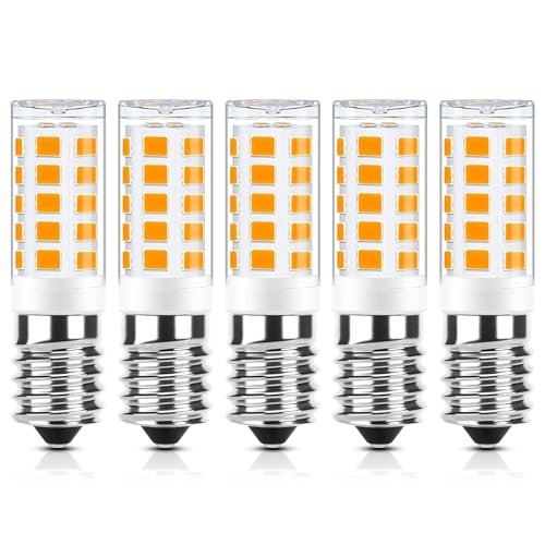 GOHDLAMP E14 LED Warmweiß Dimmbar 2700K 230V 3W Ersatz 35w E14 Halogenlampe 3W Glühbirne E14 LED Leuchtmittel Warmweiss für Drinnen und Draußen Schmücken Beleuchtung Kein Flackern Glühlampe 5er