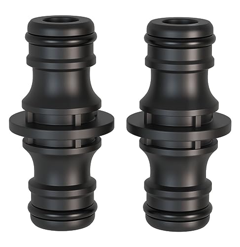 Schlauch 2 Stück 1 2 1 2 Doppelstecker Gartenschlauch Verbindungen Extender Verlängerung Zwei Wege für Garten Haus Schlauch