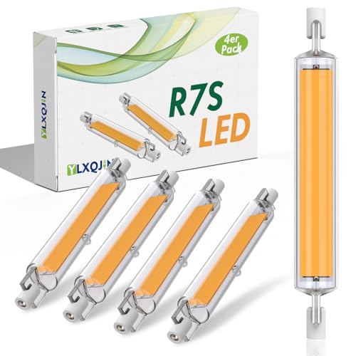YLXQJIN R7S LED 118mm Dimmbar Lampe 20W LED R7S 118mm Leuchtmittel Birne Glühbirne R7S LED Bulbs Ersetzt 200W Halogen AC 220-240V 2000LM Warm White 4PCS