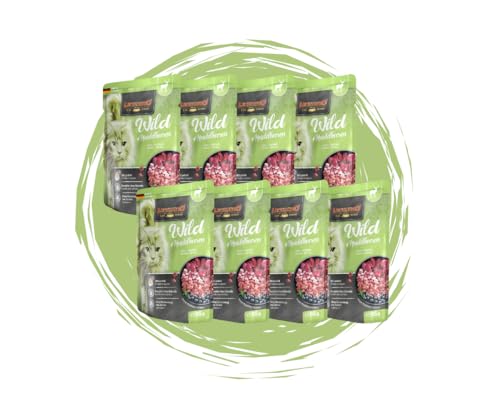 Leonardo Frischebeutel 8x85g Katzenfutter Nassfutter Multi Bundle Sparpaket Pouch Verschiedene Sorten 85g 8X Wild Heidelbeeren