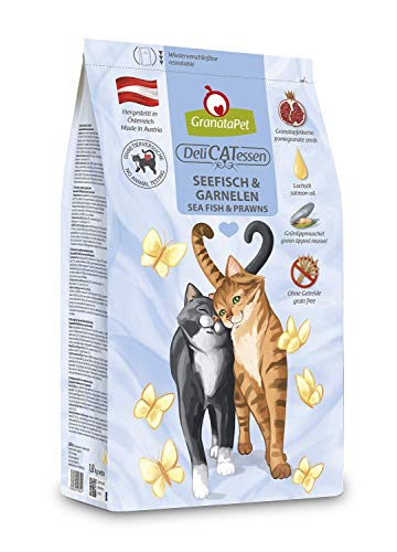 GranataPet Delicatessen Seefisch Garnele 1 8 kg 1er Pack Trockenfutter für Katzen schmackhaftes Katzenfutter Alleinfuttermittel ohne Getreide ohne Zuckerzusätze