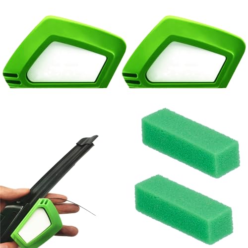 Generisch 2 Stück Scheibenwischer Schneider Schärfer Scheibenwischer Trimmer Scheibenwischer Nachschneider für Auto Auto Scheibenwischer Reparaturwerkzeug mit Schwämme Reinigungstücher