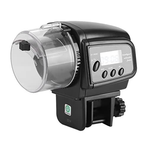 Leapiture Digitaler automatischer Fischfutterautomat elektronischer Fischfutterautomat LCD-Aquariumtank Lebensmittelfütterungsmaschine für Urlaub Geschäftsreise