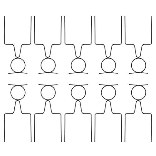 YIZITU Mehrzweck Schlauchmanagementpfähle 10-teiliges Set Geschweißtes Galvanisiertes Design Verstellbare Erdanker Geeignet Für Gärten Rostfreier Gartenschlauchhalter