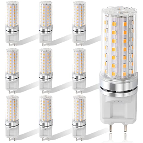 TPMAFF G12 LED Leuchtmittel 10 Stück 3000K Warmweiß G12 Birnen Lampen G12 Bi-Pin Maisglühbirne 10 Watt 1500 Lumen LED G12-Glühlampe für 100W Halogen-Metalldampflampe Ersatz 85-265V Nicht Dimmbar