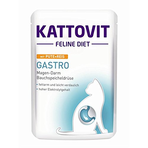 Kattovit Feline Diet Gastro mit Pute Reis 24 x 85 g