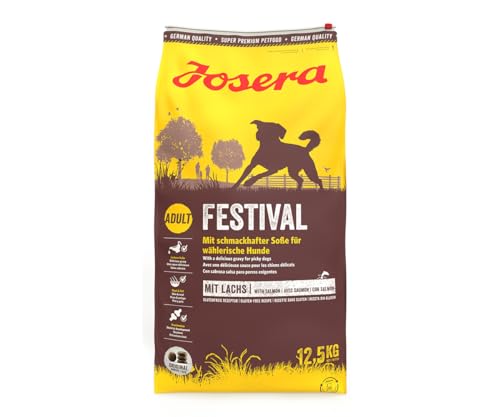 JOSERA Festival 1 x 12 5 kg Hundefutter mit leckerem Soßenmantel Super Premium Trockenfutter für ausgewachsene Hunde 1er Pack