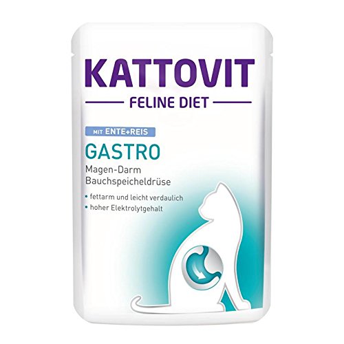 Kattovit Feline Diets Gastro mit Ente Reis 24 x 85 g