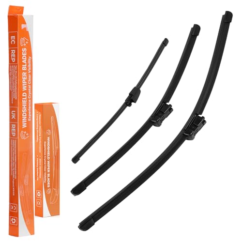 ISINEVER Scheibenwischer Kompatibel mit VW Touran Typ 1T1 1T2 BJ 2003-2010 Wischerblätter vorne hinten Komplett Set 3er Set 700mm 700mm 400mm Autoscheibenwischer Heckscheibenwischer