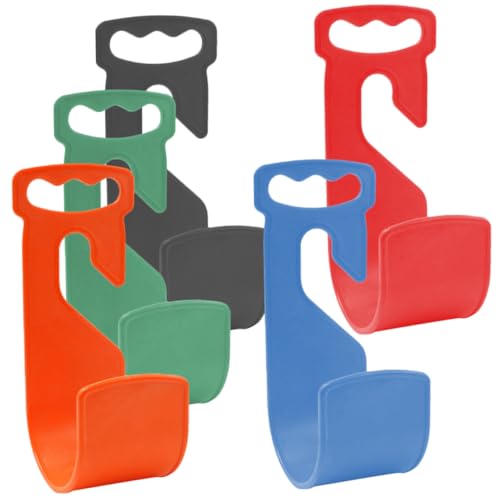 KAILIKETIY 5 Stück Gartenschlauchhalter aus Robustem Abs Vielseitiger Wandaufhänger für Wasser Gartenschläuche Einfache Montage an Außenwand oder Wasserhahn Farbiges Design in Grün Schwarz