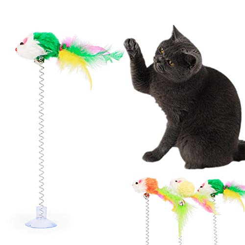 Lidylinashop Katzenspielzeug Beschäftigung Katzenspielzeug Angel Katze Spielzeug Bälle Kätzchen-Spielwaren für Innenkatzen Katzen Zauberstab Katzenfeder Spielzeug Rat