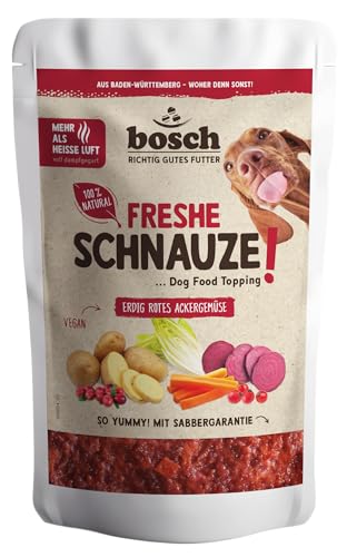  Freshe Schnauze   Erdig rotes Ackergemüse 1x 200g Topping für Hundefutter Für Trockenfutter und Nassfutter geeignet frischer Rote Bete Karotten Kartoffeln Hagebutten