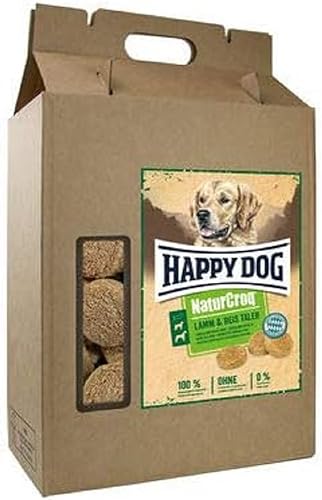 Happy Dog 60743 - NaturCroq Lamm-Reis-Taler - Vollkorn-Snack für mittlere und große Hunde- 5 kg Inhalt