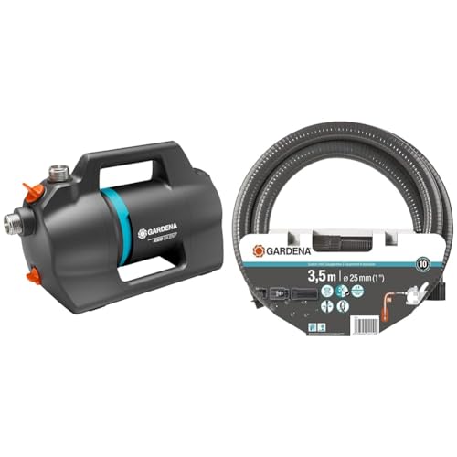 Gardena Gartenpumpe 4300 Silent Sauggarnitur 3 5 m Robuster Saugschlauch zum Anschluss an die Gartenpumpe mit Saugfilter und Rückflussstop Durchmesser 25 mm 1411-20