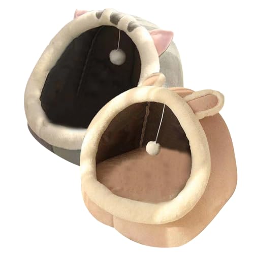 Katzenhaus HÃ¶hle KatzenhÃ¶hle Katzenbett Flauschig Katzenbett FÃ¼r Indoor Katzen KatzenhÃ¶hle Katzen Haus Weiches Katzenhaus GemÃ¼tliches Zelt Katzennest Bett Weiches Und Warmes Katzenhaus 2 pcs