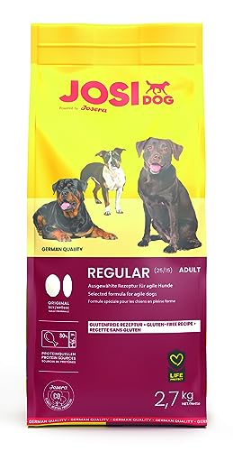 JosiDog Regular 3 x 2 7 kg Hundefutter für leicht aktive Hunde Premium Trockenfutter für ausgewachsene Hunde Powered by JOSERA