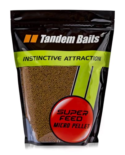 Tandem Baits Karpfen Futter Angelfutter Grundfutter Pellets Feeder SuperFeed Micro Pellet 2 mm 1 kg Kokosnuss Vanille