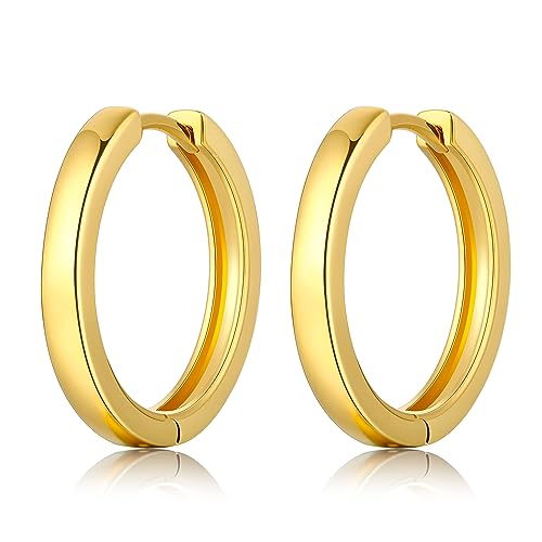 Creolen Gold Creolen Vergoldet Herren Damen Ohrringe Gold Kleine Creolen Gold Männer Creolen Gold 585 Damen Creolen Gold Edelstahl Creolen Gold20mm