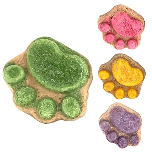 4pack Leckerli Für Katzen Kekse Mit Pfotenabdrücke Trockene Leckereien Für Katzen Gesunde -eien Für Kätzchen Leckereien Für Kätzchen