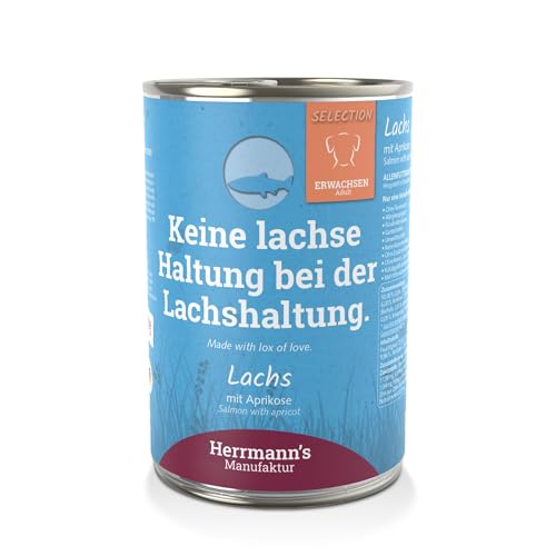Herrmanns Hundefutter Lachs mit Aprikose 400 g