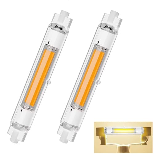 R7S LED 118mm Dimmbar Lampen 30W LED R7S Glühbirne Ersatz für 300W Halogen Leuchtmittel LampenNaturweiß 4000K 3000LM Kein Flackern 360 Abstrahlwinkel LE D Stab 2PCS