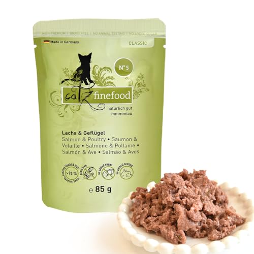 Pets Nature Catz finefood No. 5 Lachs 85g-Pouchbeutel