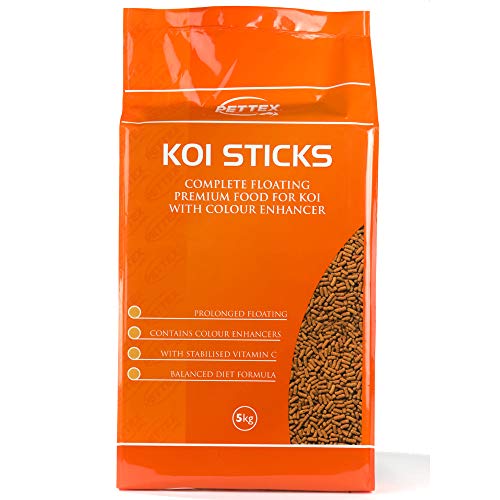 Pettex Premium Koi Sticks Fischfutter in oranger 5-Kilo-Packung