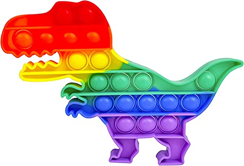 CABLEPELADO Pop it Fidget Toy Push-Pop-Bubble-Fidget geeignet zur Linderung von Stress und Angstzuständen für Kinder und Erwachsene Dinosaurier-Design