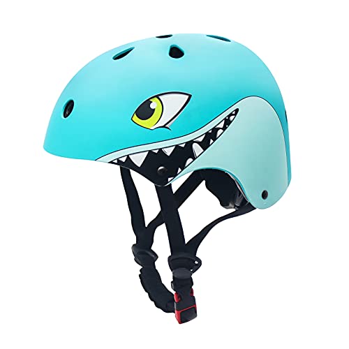 XIAPIA Kinderhelm 2-5 Jahre leicht Fahrradhelm Verstellbar Skaterhelm für Laufrad Motorrad Kinder Cartoon 3D Form Multi Sport Sicherheit Sportartikel Jungen Mädchen