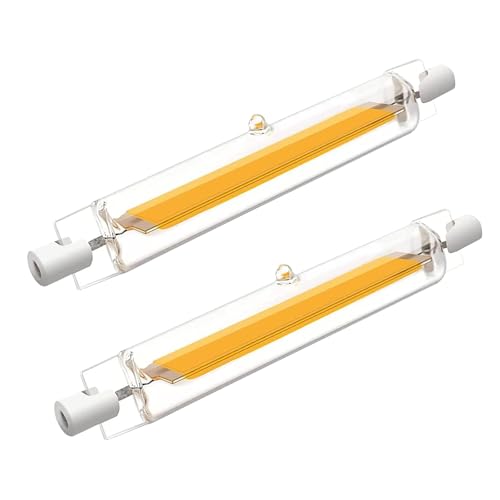 Hsientpe R7S LED 118mm Dimmbar 20W LED Lampe ersetzt 200W Halogen Warmweiß 3000K 2000 Lumen 360 Strahlwinkel kein Flackern Sofort 100% Helligkeit für Stehleuchten Deckenstrahler 2er Pack