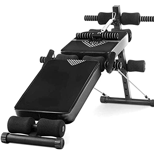 XDLEDMKIZ Klappbare Heimtrainerbank Fitnessbank für Schräg  Flachbanktraining maximale Belastung 250 kg