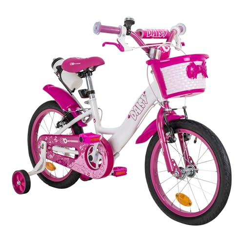 Actionbikes Kinderfahrrad Daisy Zoll Kinder Fahrrad für Mädchen   4 7 Jahren   V Brake Bremse   Kettenschutz   Luftbereifung   Fahrräder   Laufrad   Kinderrad Zoll