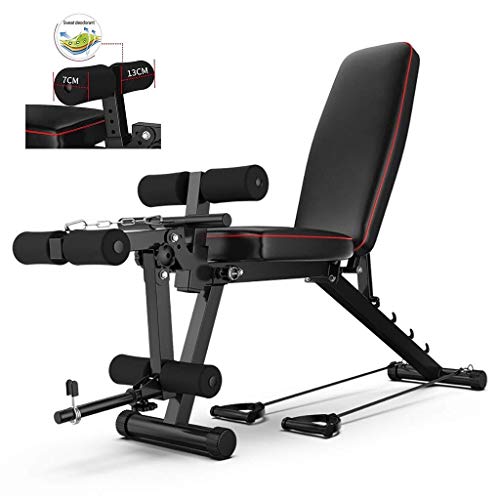 Klappbarer Hantelhocker verstellbare faltbare Hantelbank Beinstrecker und Beincurl Gewichtheben Bauchbank Sit Up Bank