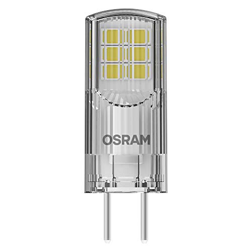 OSRAM Pin Lampe mit GY6.35 Sockel Warmweiss 2700K 12V Niedervoltlampe 12V Niedervoltlampe 2.6W Ersatz für herkömmliche 30W Lampe