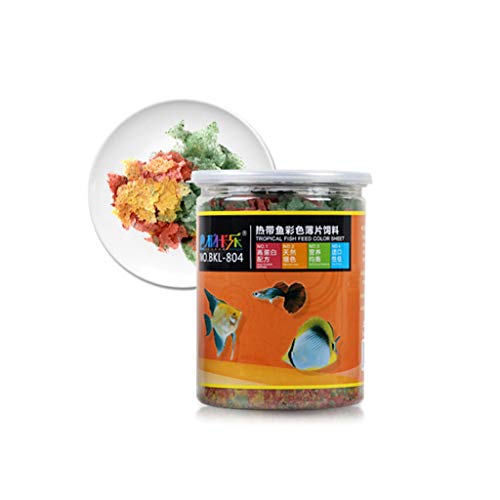 Fischflocken Futterflocken für Fische Salzfische Guppy Betta Fischfutter ernährungsphysiologisch ausgewogen 170g Wasser