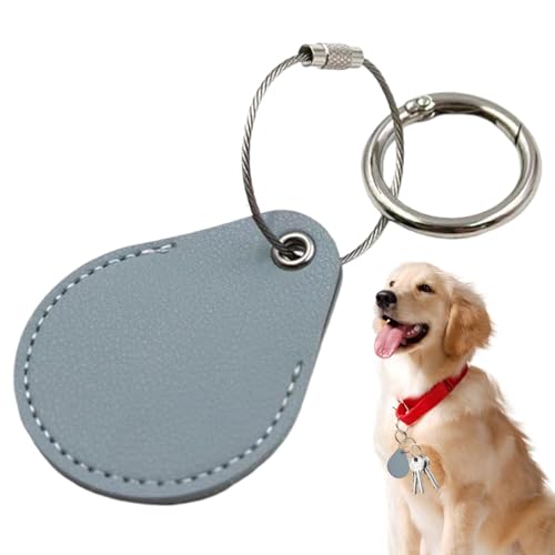  Halsbandhalter Tropfenförmige PU Leder Halterung Artikelfinder Zubehör Ringhalterüsselanhängerützende Hülle für Geldbörse Gepäck