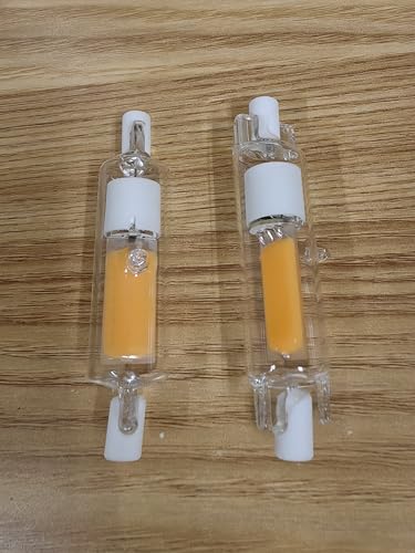 Aseoacc R7S LED 78mm Dimmbar Naturweiß 5W Ersetzt 40W J78 Halogen 500 Lumens 360 Licht CRI 80 bleifreies Glas 16 mm Durchmesser 4500 K 2er-Pack