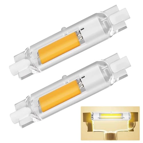 Dvnoua R7S LED 78mm Dimmbar 20W R7S LED 78mm Lampen Ersatz für 200W J78mm Halogenstab Naturweiß 4000K 2000 Lumen Kein Flackern 360 Abstrahlwinkel für Flur Deckenlampe Stehlampe 2PCS