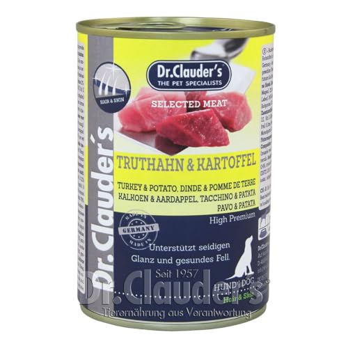 Dr. Clauders Selected Meat Truthahn Kartoffel 6X 400g Hundefutter