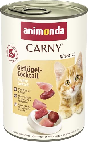  Carny Kitten Geflügel Cocktail 12x 400g Kitten für wachsende Kätzchen Katzennassfutter % frischen Zutaten