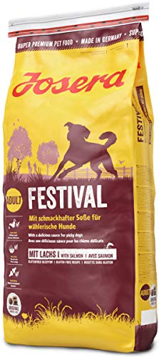 JOSERA Festival 1x 15kg leckerem Soßenmantel Super Premium Trockenfutter für ausgewachsene 1er Pack