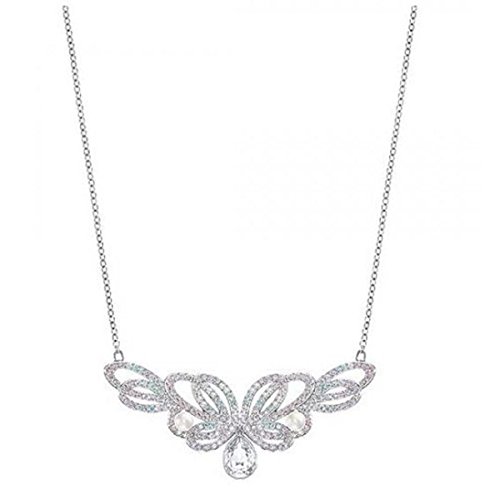  Damen Kette mit Anhänger Escape rhodiniert Kristall Mehrfarbig 38 cm   5189484