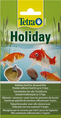 Tetra Pond Holiday - Ferienfutter für alle Teichfische gesunde Ernährung für bis zu 14 Tage 1 x Gelfutterblock 98 g 1er Pack