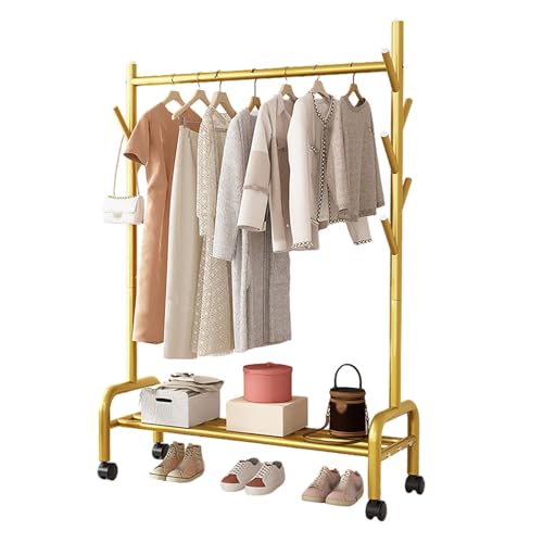 Kleiderständer aus Metall Rollen Kleiderständer verstellbarer Kleiderständer für Hemden Hosen d 120x 154x 37